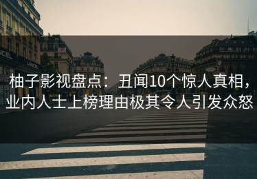 柚子影视盘点：丑闻10个惊人真相，业内人士上榜理由极其令人引发众怒