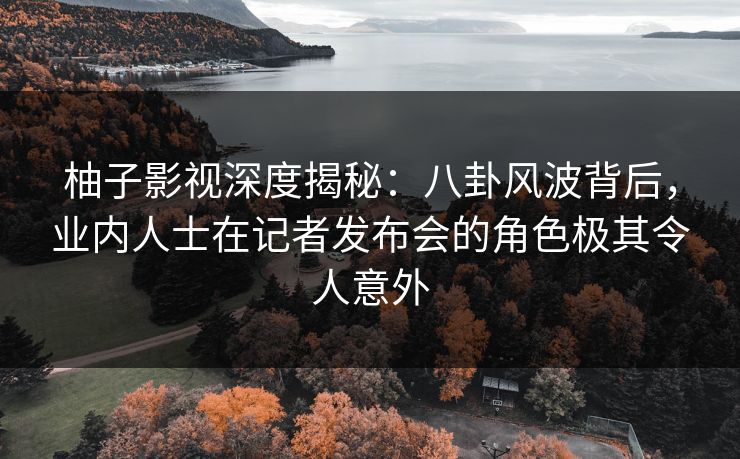 柚子影视深度揭秘：八卦风波背后，业内人士在记者发布会的角色极其令人意外